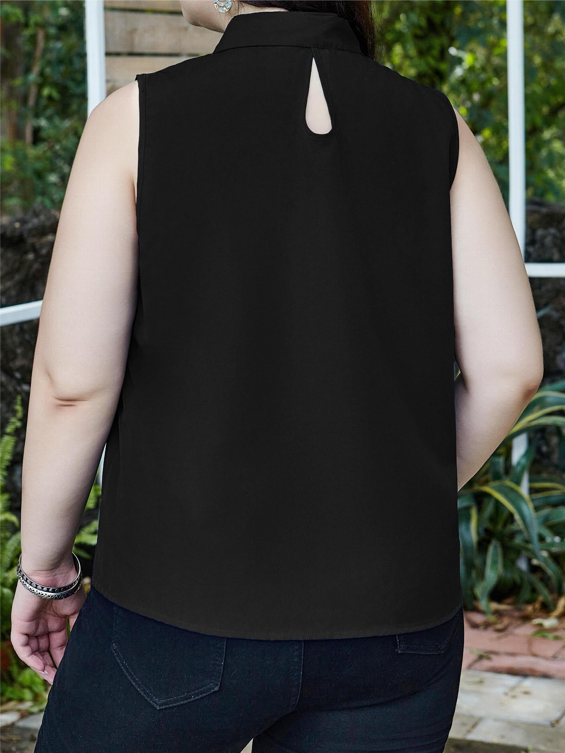  Women's Solid High Neck Tank Top
