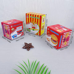 Wooden Playhouse Burger Fries Sandwich Set Matching Puzzle Food Cutting Toy