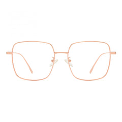OUWEN Square Metal Polarized Sunglasses Retro Oversized Aviators Sun Glasses