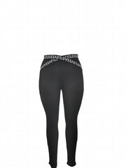  Sports Pants Women's Plus Letter Tape Contrast Mesh Medium Stretch Sp
