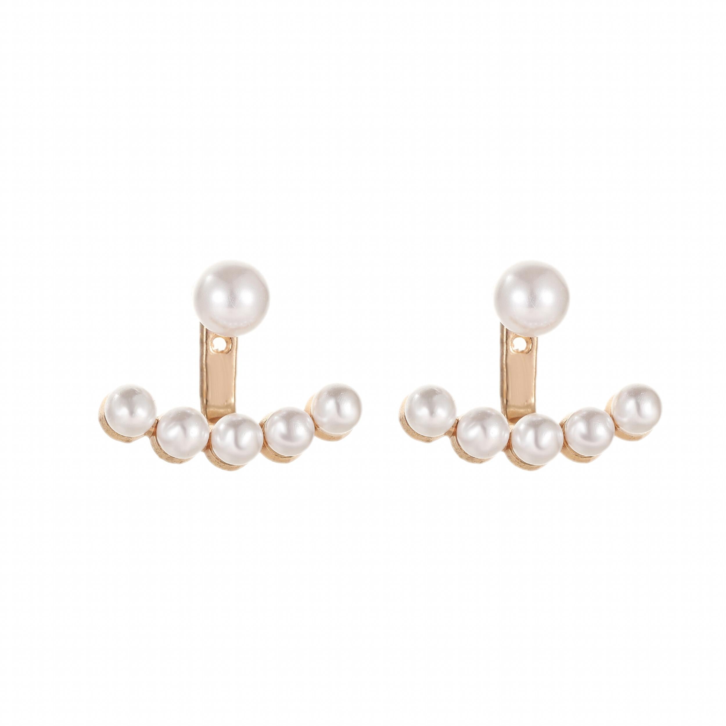 Pearl Stud Earrings Niche Sense Hypoallergenic Ear Jewelry