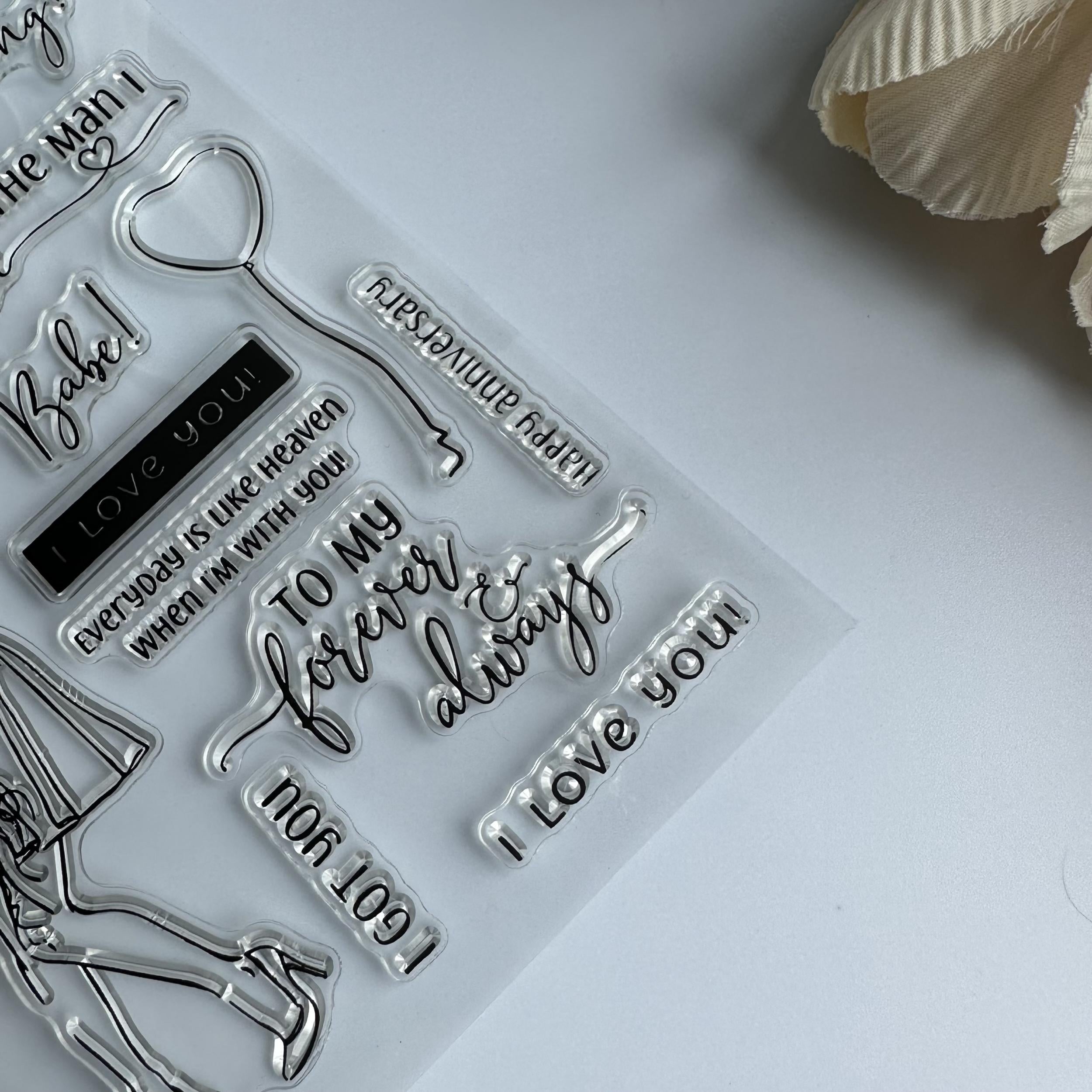 Cartoon Transparent Stamp for Journaling & Scrapbooking