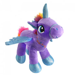 Glow Guards Purple Unicorn Plush Toy 15 Min Timer for Kids' Sleep Play