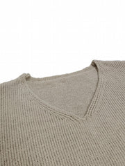  Women's V Neck Casual Sweater