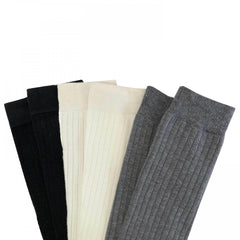 Ribbed Thigh High Socks Comfy Over The Knee Stockings
