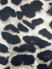  Leopard Print High Rise Wide Leg Trousers