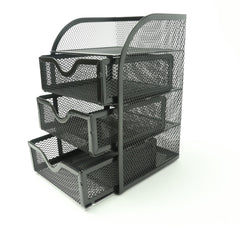 4 Tier Mesh Desk Organizer for School Dorm and Home Office