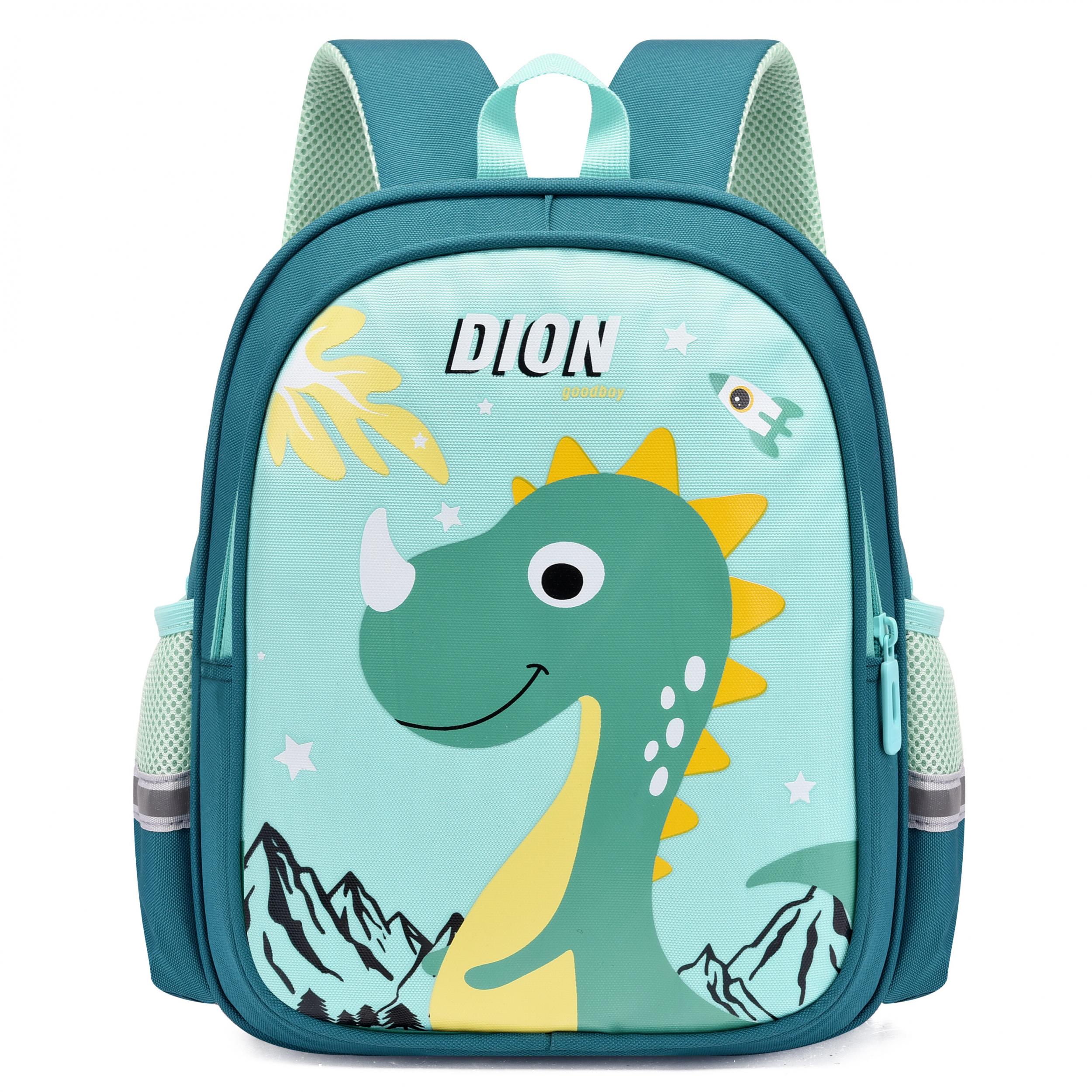 Cartoon Dino Backpack for Kids, School Bag for Boys and Girls