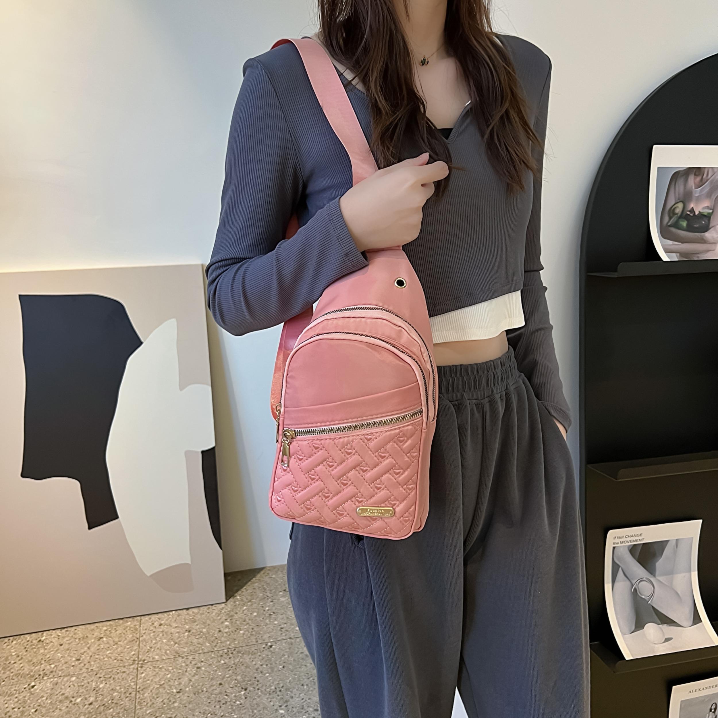Argyle Chest Bag Women's Large Capacity Crossbody Bag