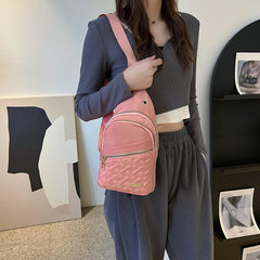 Argyle Chest Bag Women's Large Capacity Crossbody Bag