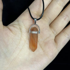 Colorful Chakra Pendant Crystal Pointed Prism Shape Pendants for Jewelry Making