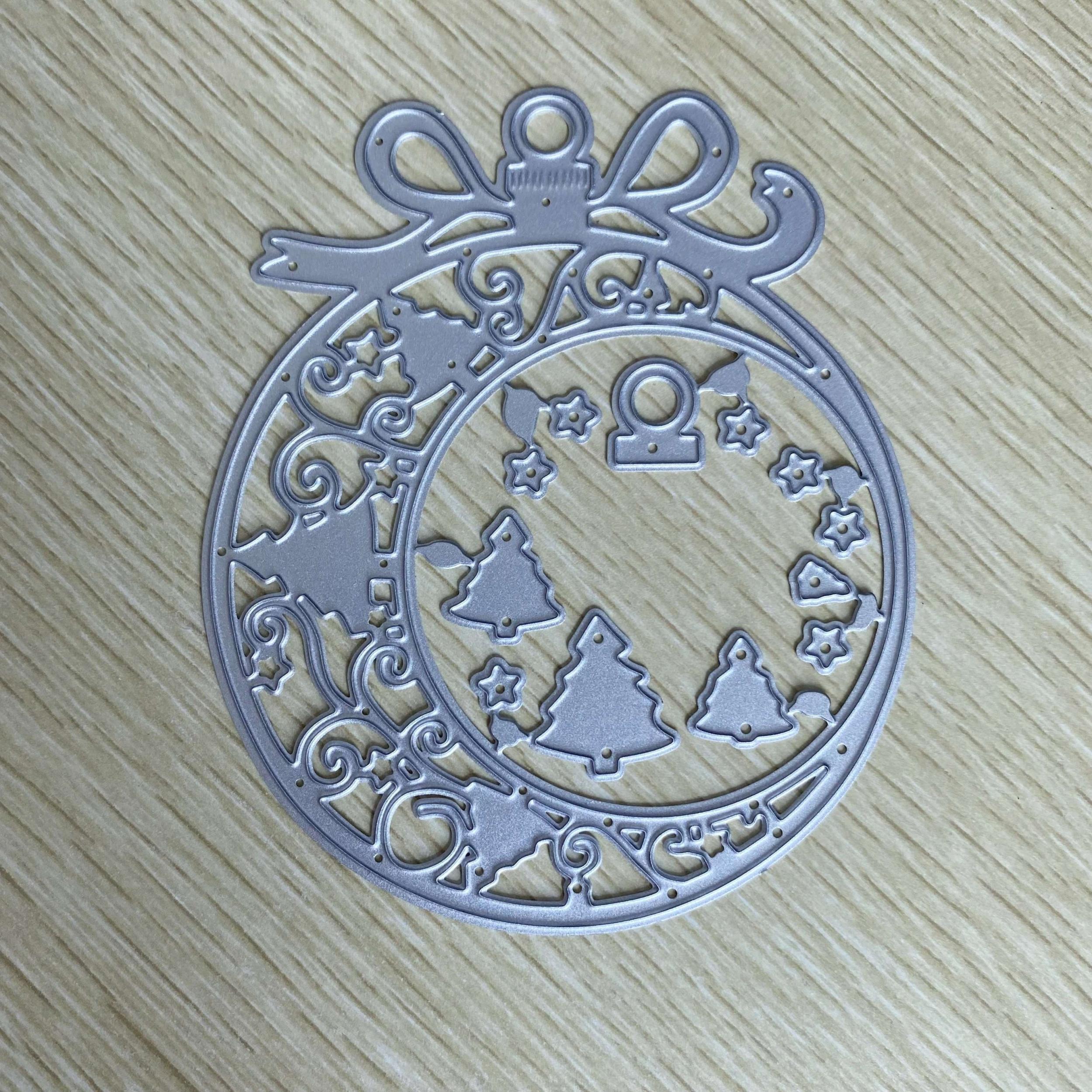 Christmas Decor Ball Embossed Mold DIY Christmas Dies For Card Making