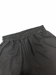  Drawstring Eyelet Embroidered High Rise Elastic Pants
