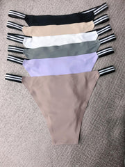 6 Pcs Women's Low Waist Bikini Panties Seamless High Elastic Lingerie