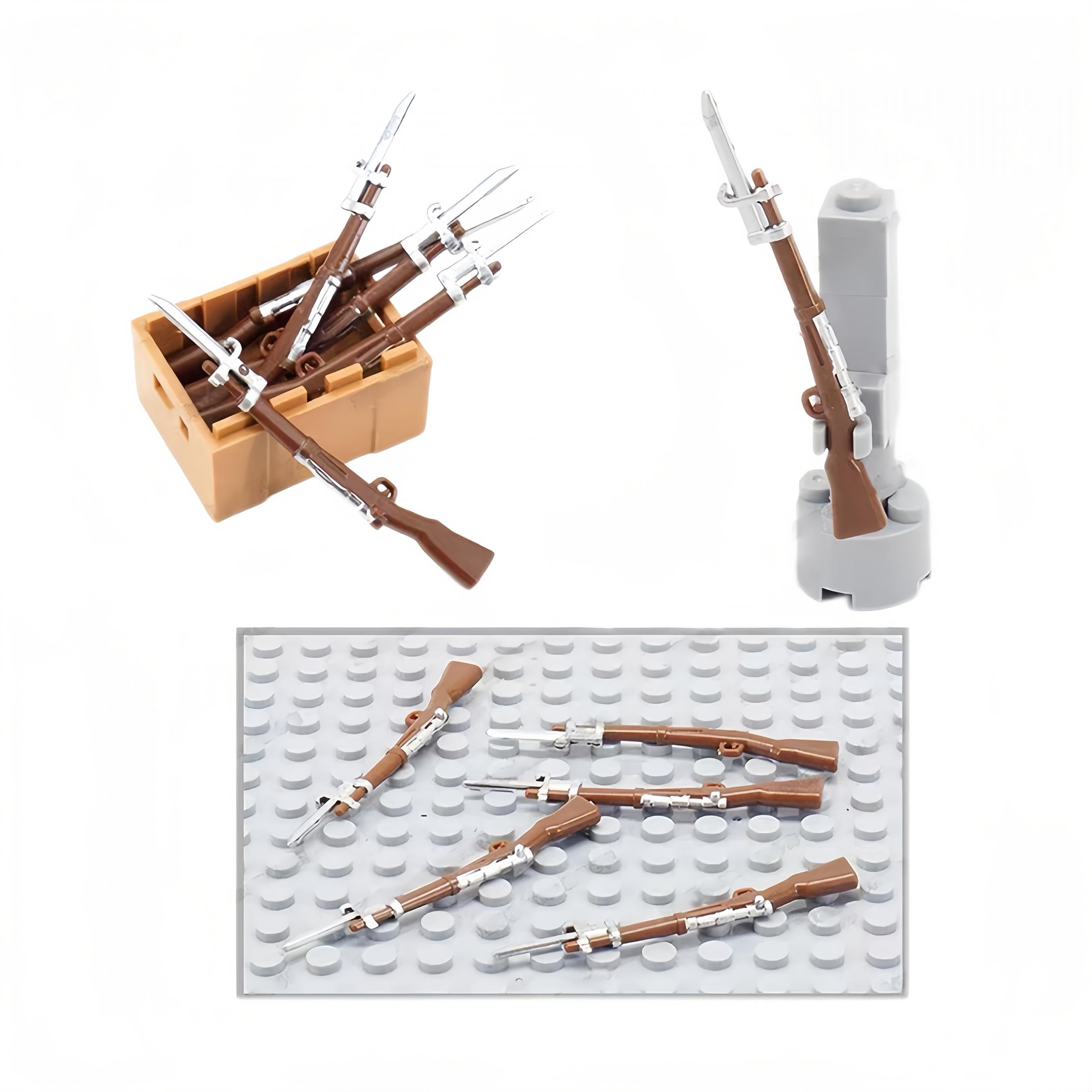 11pcs Small Particle Assembly Figures Toy Accessories Equipment Weapon Parts