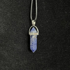 Colorful Chakra Pendant Crystal Pointed Prism Shape Pendants for Jewelry Making