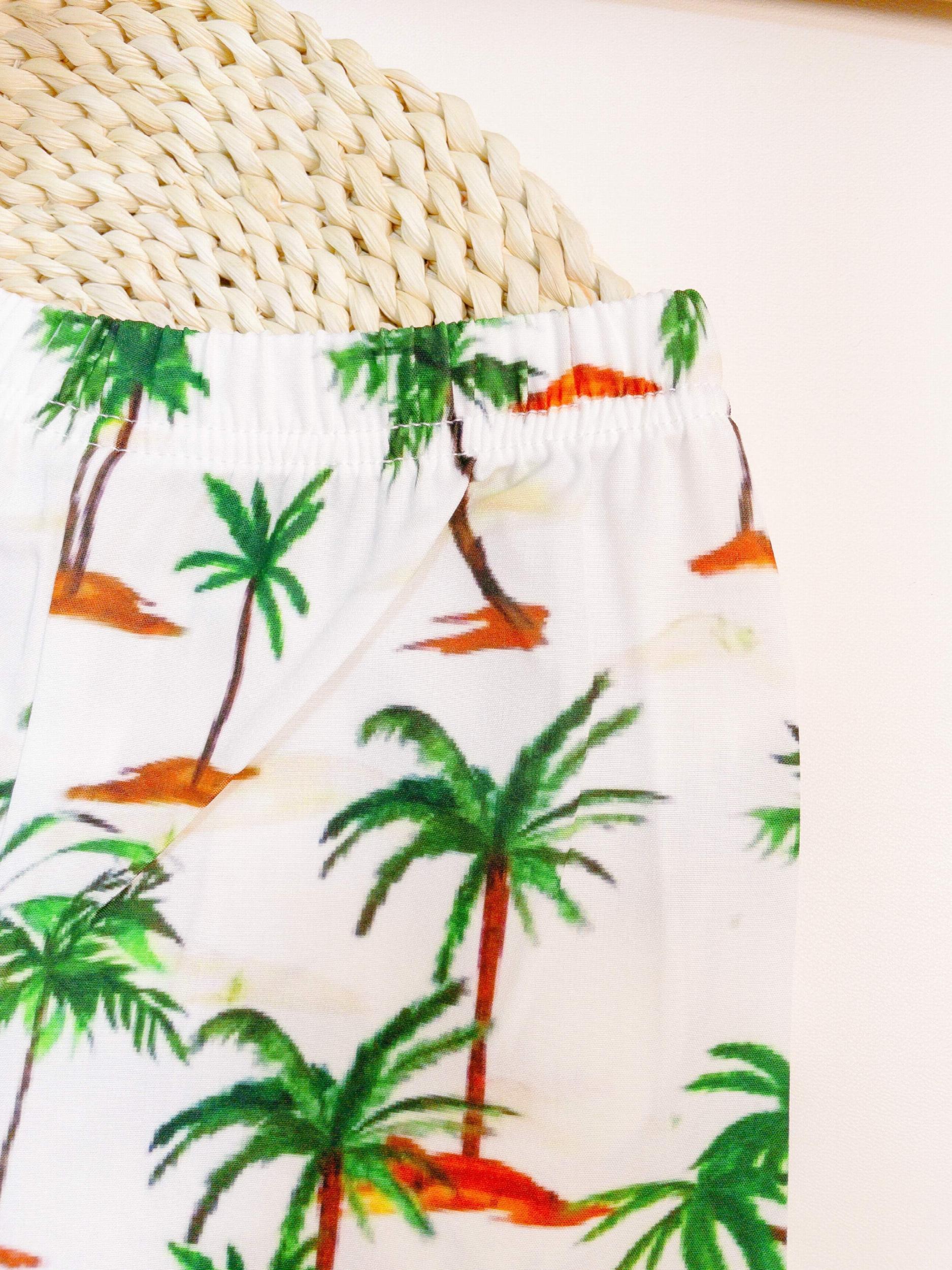 Boys Casual Coconut Trees Shorts for Vacation