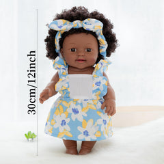 12 Inch Realistic Reborn Baby Doll Soft Rubber Soothing Toy Lifelike Doll