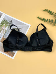 Glossy Thick Cup Bras & Bow T Shirt Bra Lingerie