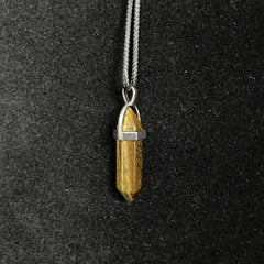 Colorful Chakra Pendant Crystal Pointed Prism Shape Pendants for Jewelry Making