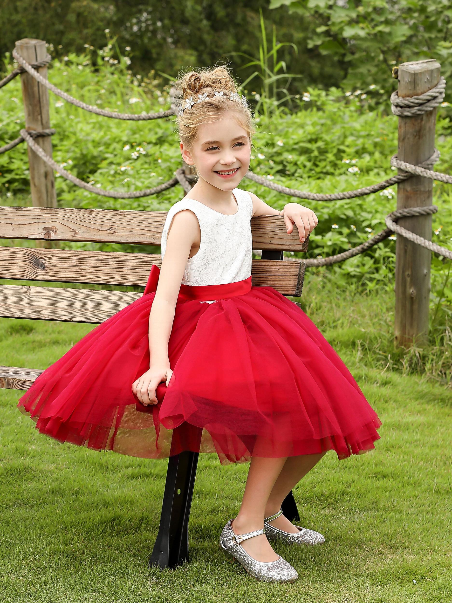 Flower Girls' Evening Dress Tutu Ball Gown