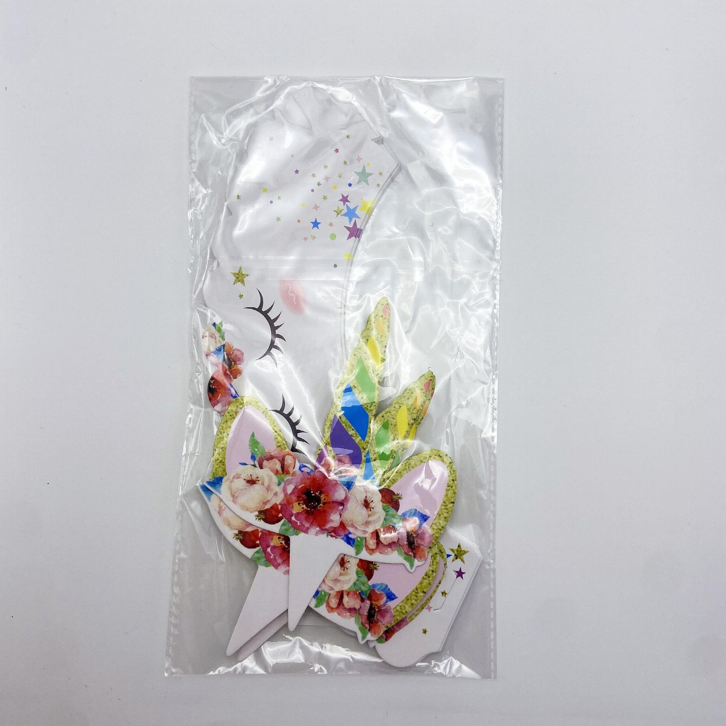 Unicorn Cup Cake Toppers & Wrappers Rainbow Liners, Girl Birthday Party Supplies