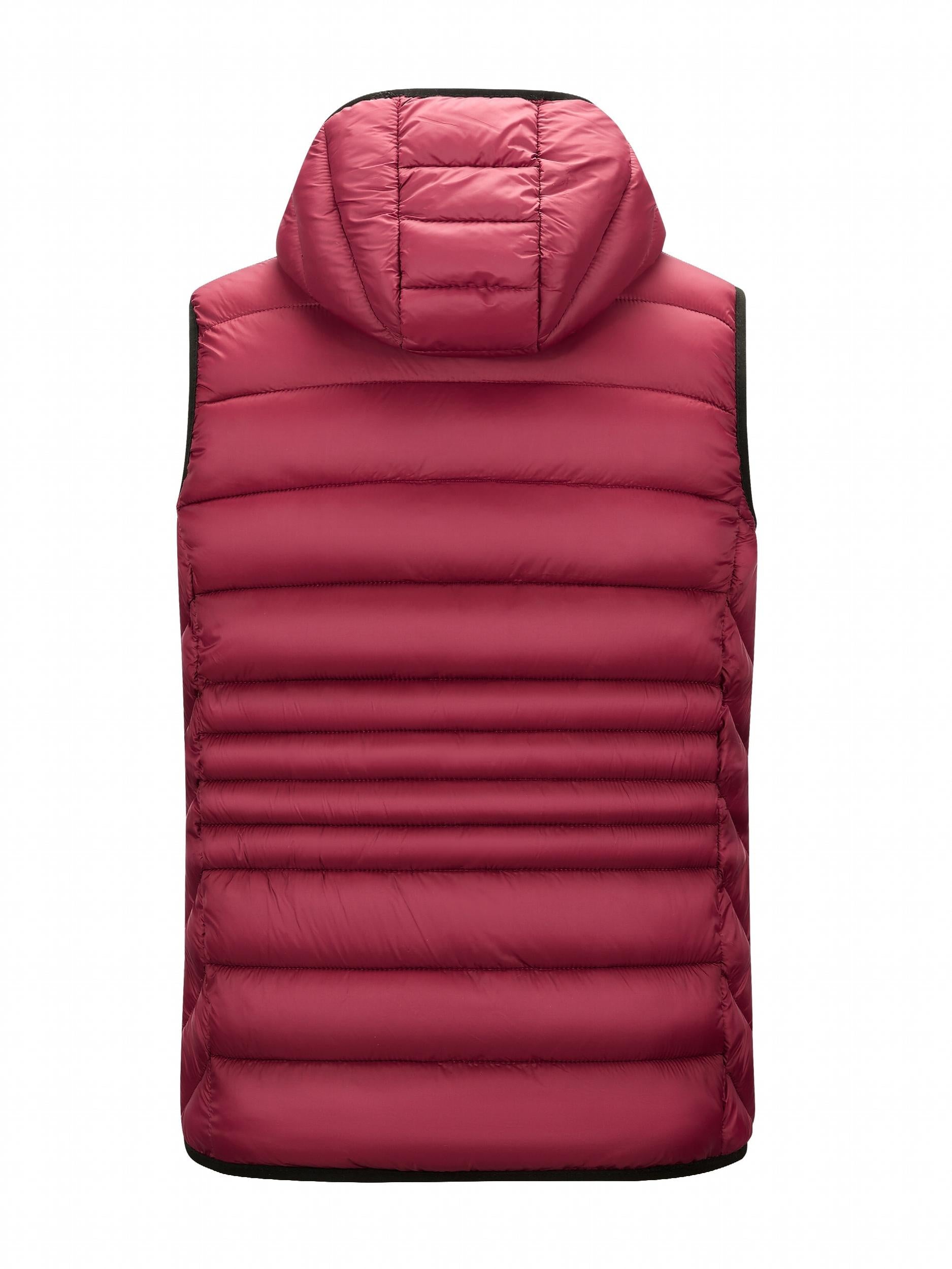 Hooded Vest Men's Zip Up Casual Winter Vest