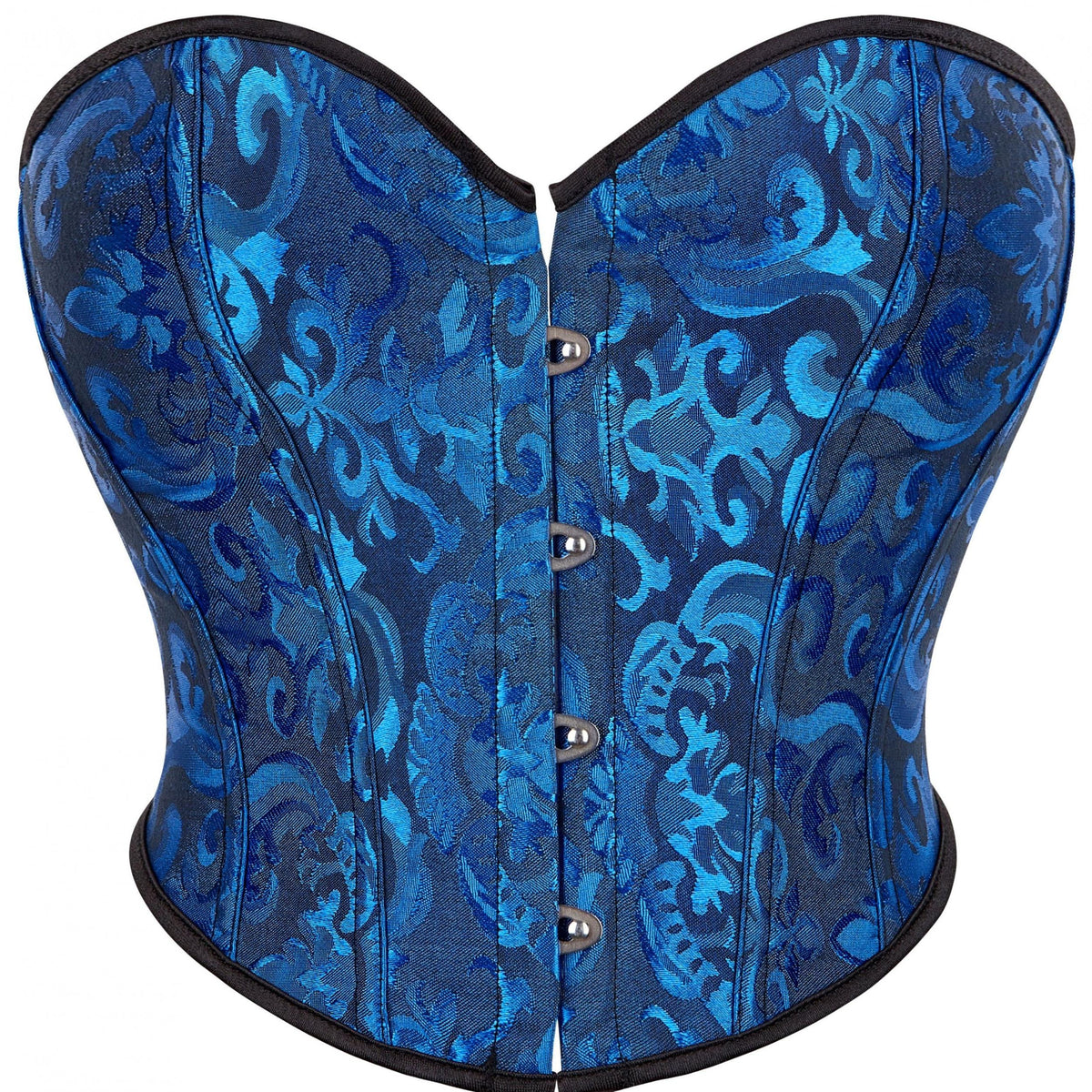 Jacquard Strapless Corset Bustier Tummy Control Lace Up Body Shaper
