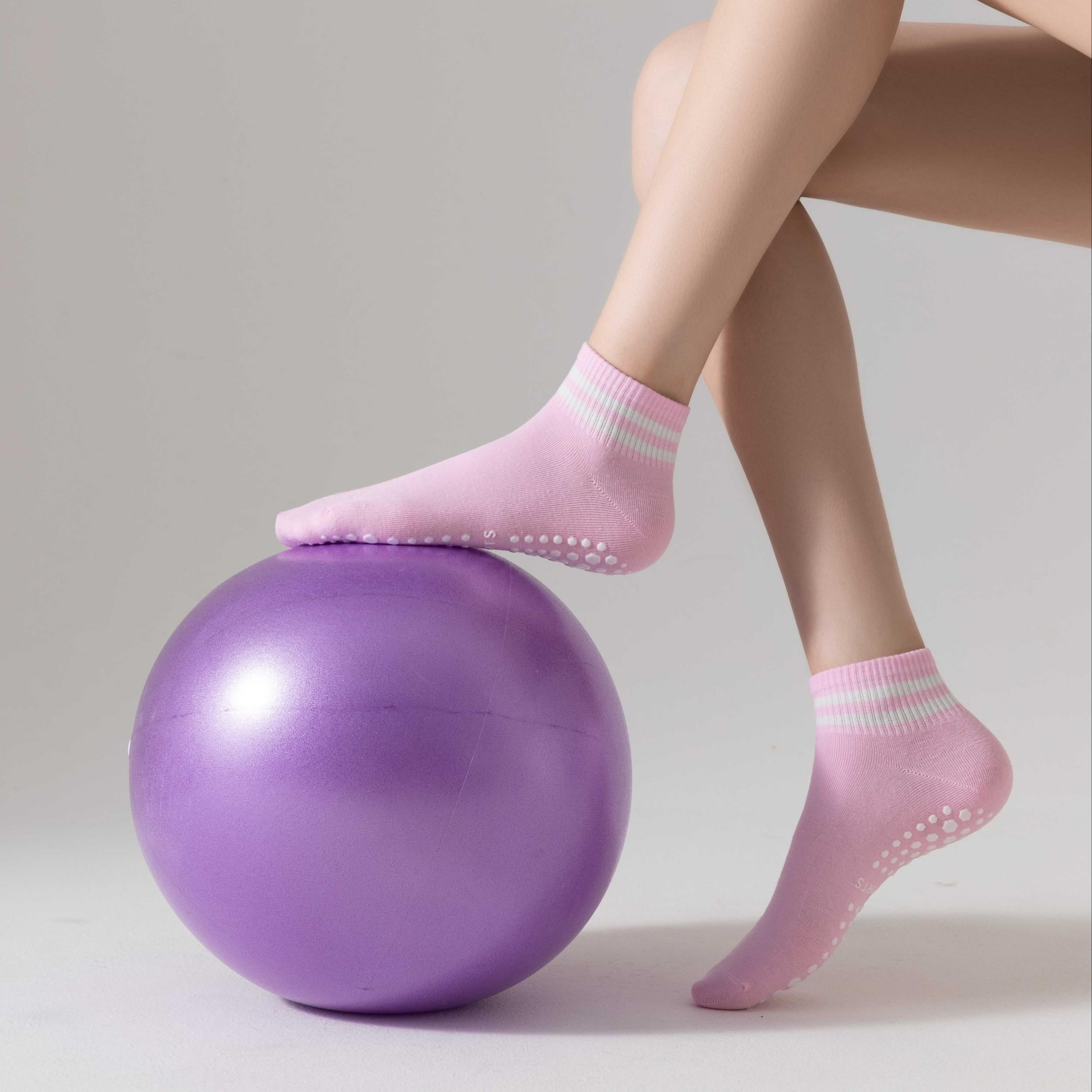 Yoga Socks, Anti-slip, Sweat-absorbing, Striped Floor Dance Training
