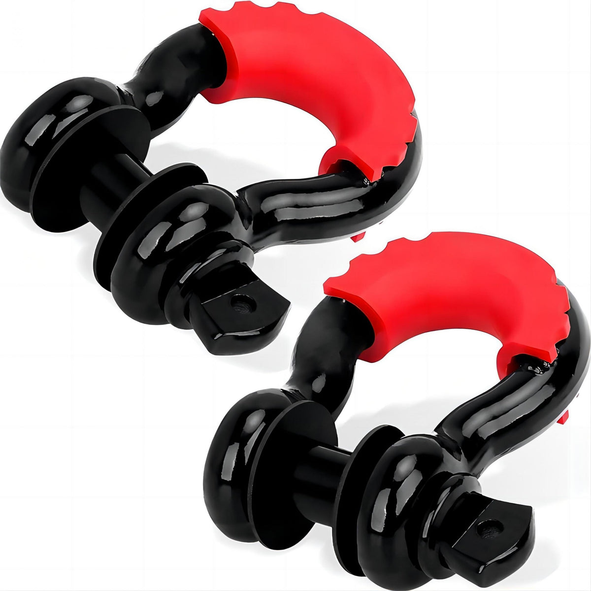 2pcs 3/4 D Ring Shackle 28.5T Break Strength 7/8'' Pin Heavy Duty Recovery