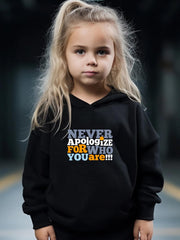 2pcs Letters Print Girls Hoodies Jogger Pants Set Sports