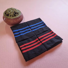 4 Pairs Striped Crew Socks Women's Stockings
