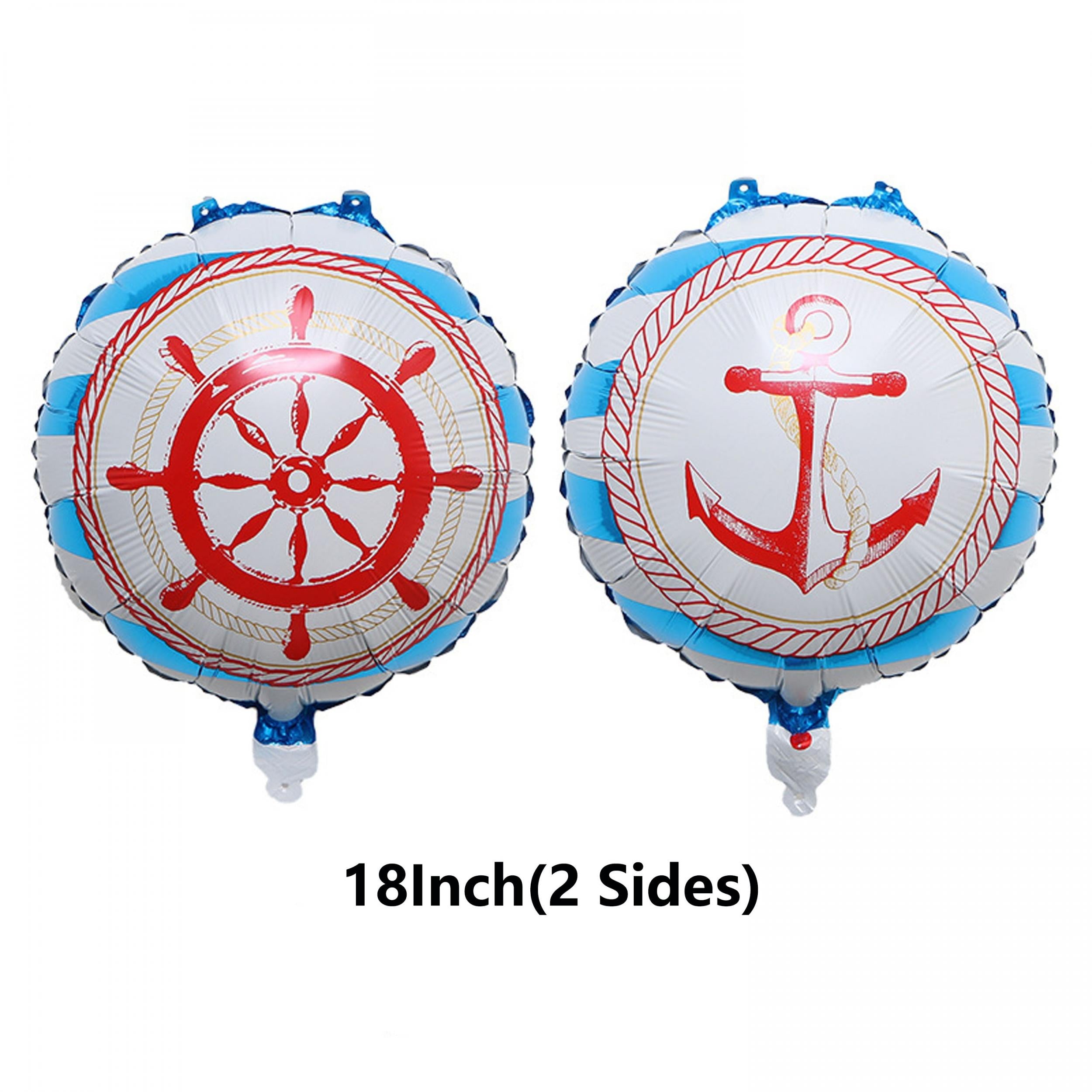 4pcs Pirate Ship Helium Balloons for Kids Birthday Party Decoration