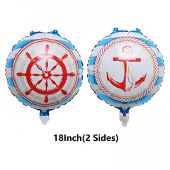 4pcs Pirate Ship Helium Balloons for Kids Birthday Party Decoration