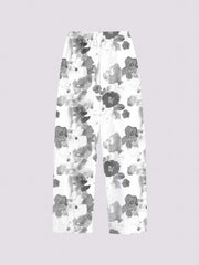 Graphic Print Dual Pockets Loose Pants Casual Comfy Pants