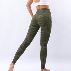 Camouflage Print Yoga Pants High Waist Workout Leggings