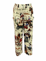  Cowgirl Print High Rise Wide Leg Pants