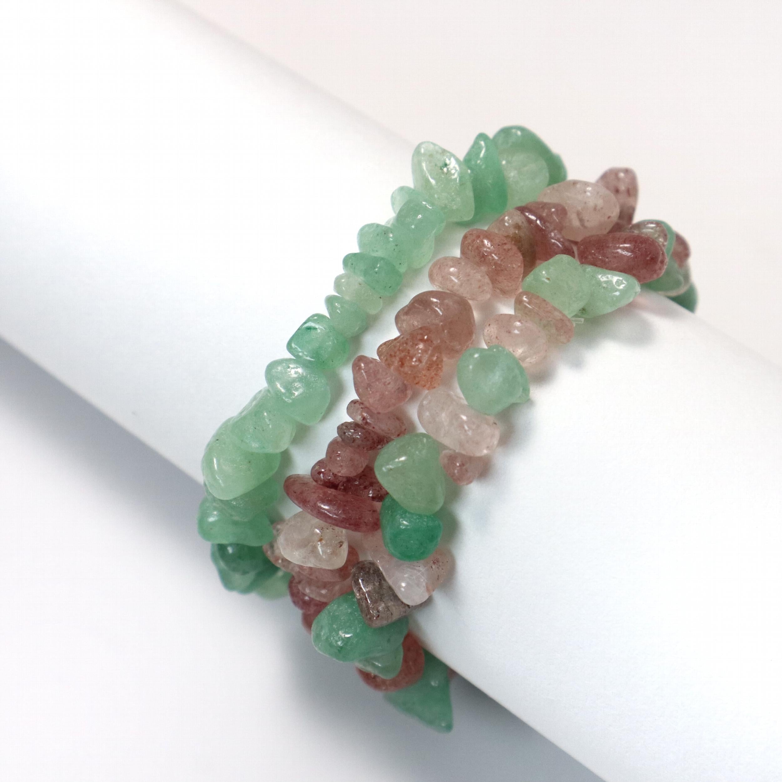 Natural Crystal Irregular Shape Bracelet Birthstone Gift for Him