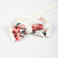 Floral Pattern Tie Women's Bow Tie Set Neck Daily Matching Bow Tie