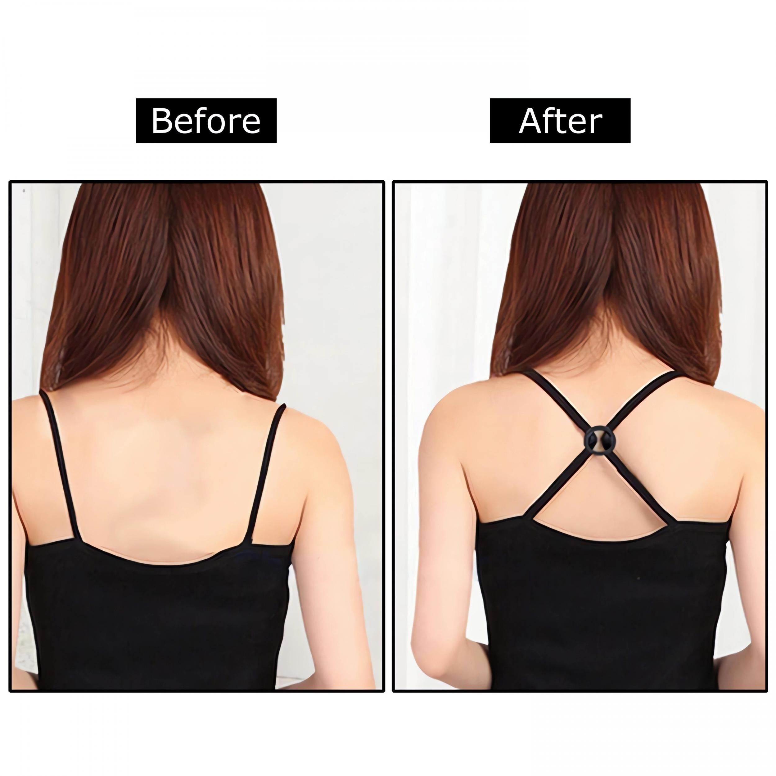 12pcs Invisible Bra Strap Clips Non-slip Buckles for Braless Look