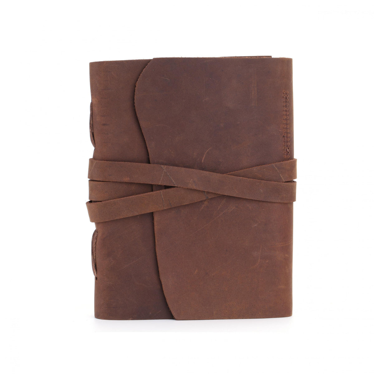 Vintage Leather Notebook Crazy Horse Leather Travel Notepad