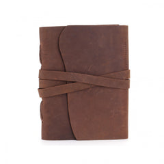 Vintage Leather Notebook Crazy Horse Leather Travel Notepad
