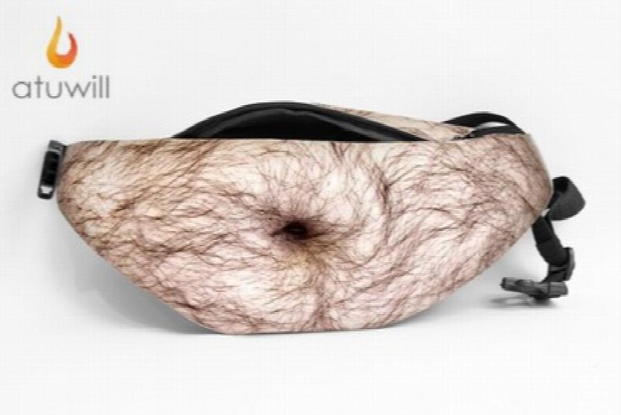 Atuwill Dad Bod Bag Dadbod Bags Funny Waist Bag Flesh