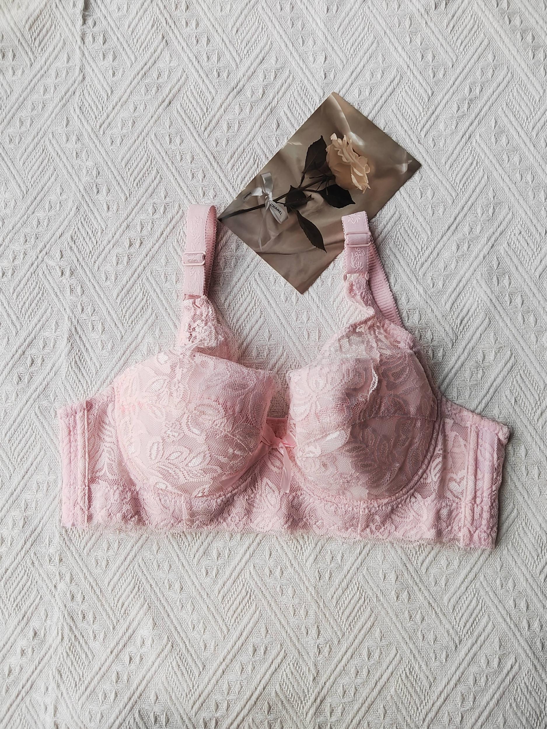 Contrast Lace Push Up Bra Women's Lingerie