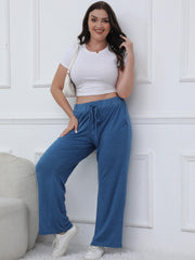  Sports Pants Women's Plus Drawstring Stretch Loose Fit Pants