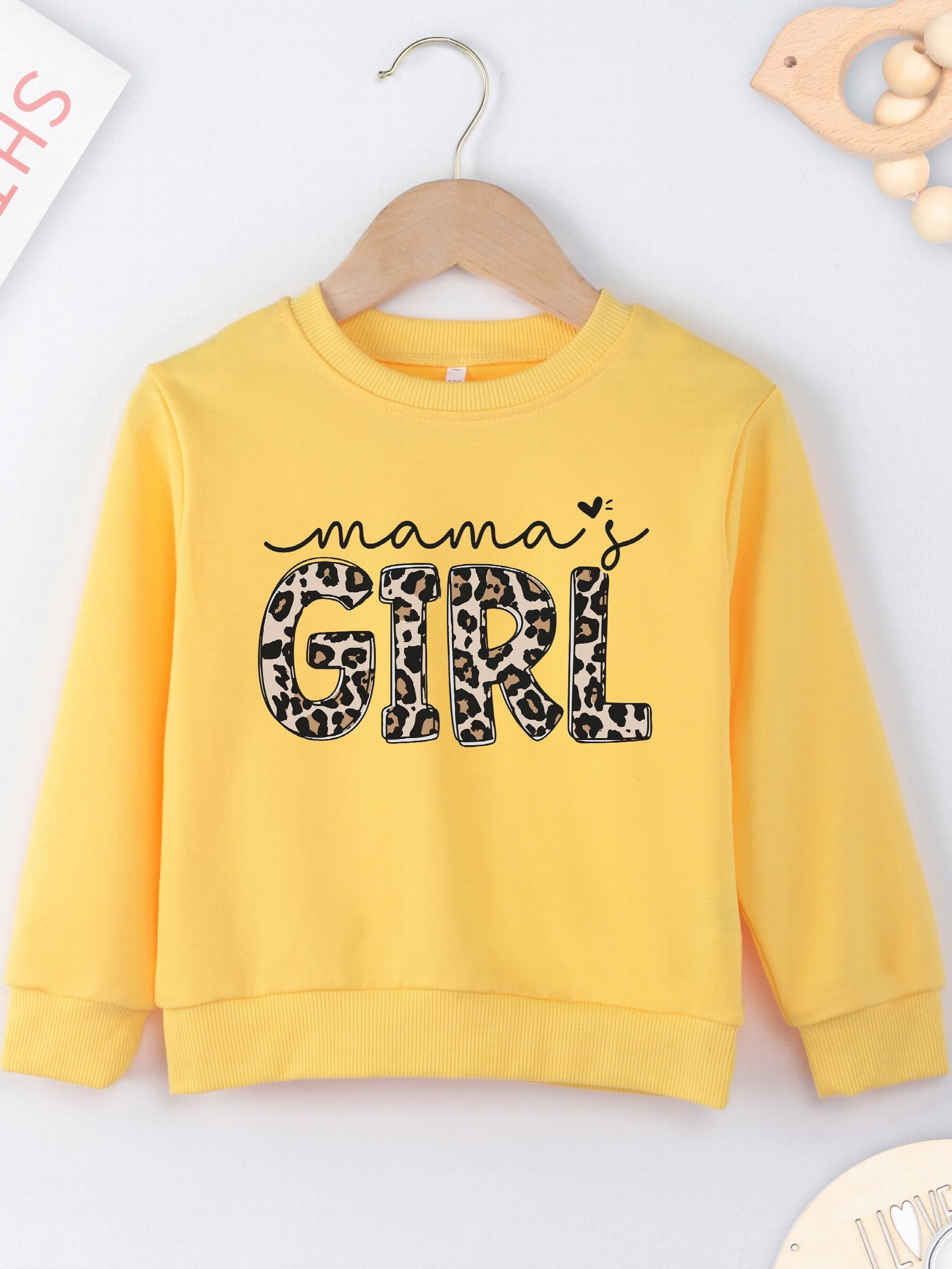 Girls' Letter Print Casual Top