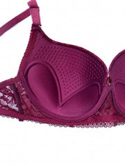 Lace Push Up Bra Anti-Sagging Bow Tie Sexy Lingerie