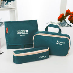 Travel Cosmetic Bag Toiletries Storage Foldable Polyester Nasal Washer B