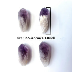 5pcs Natural Amethyst Raw Stone Crystal Rough Points Bulk Gemstone Reiki Healing
