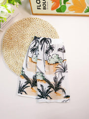 Boys Casual Coconut Trees Shorts for Vacation